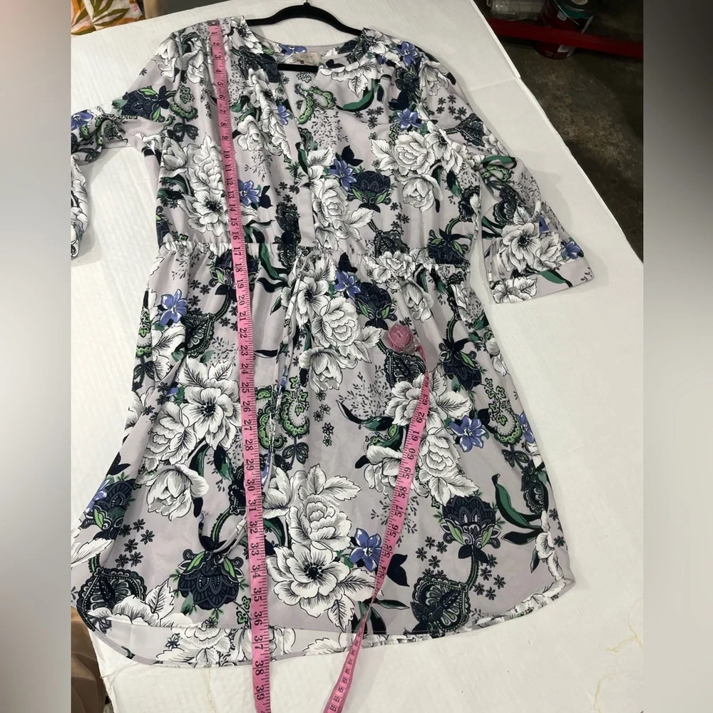 LOFT FLORAL PULLOVER DRESS NEW WITH TAG - Picture 4 of 15